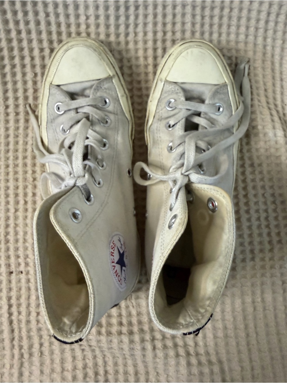 Comme des Garçons PLAY x Converse Chuck 70 High Single Heart White sneakers - Picture 8 of 12